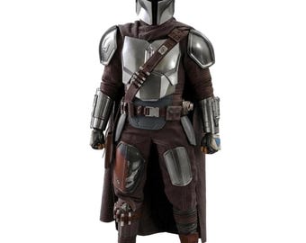 Disfraz completo de Din Djarin Mandalorian / Traje de cosplay de armadura Beskar / Cazarrecompensas de Star Wars para Halloween y Comic Con