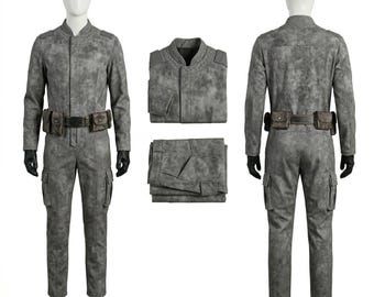 Disfraz de Din Djarin de Mandalorian con cinturón / Traje de vuelo de cazarrecompensas de Star Wars