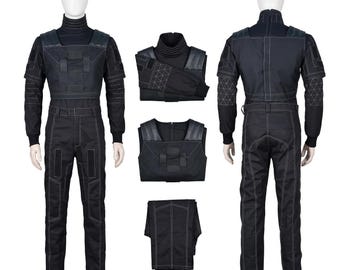 Conjunto de piezas blandas para disfraz de mandaloriano Din Djarin con capa/traje de vuelo para cosplay de Star Wars