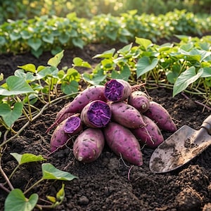 Purple Sweet Potato Seeds, Home Garden Vegetable, 200 Seeds NO GMO
