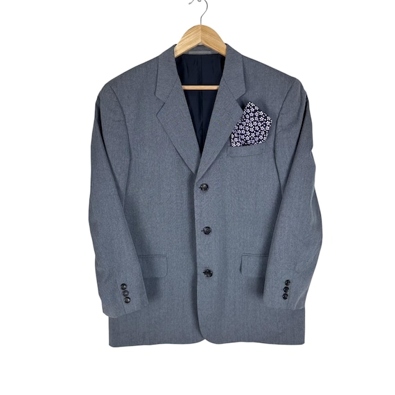 Comme des Garçons, Vintage 90s Comme des Garcons Homme Herringbone Wool Suit Jacket (Size S)
