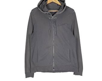 Vintage 90s ARMANI Exchange Bomber Zipper Jacket Grey Colour Size
