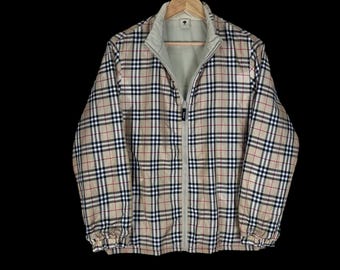 Vintage Burberrys Reversible Bomber Jacket  : Brown Colour - Size (M)