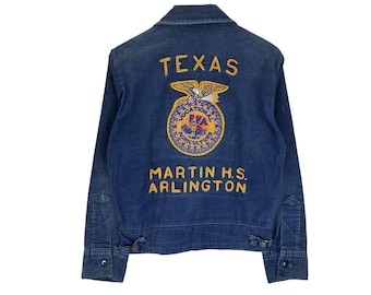 Mens Vintage Corduroy Texas FFA Jacket - Etsy