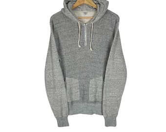 Vintage 90s Filmelange Japan Hoodie Sweatshirt : Grey Colour, (Size M)