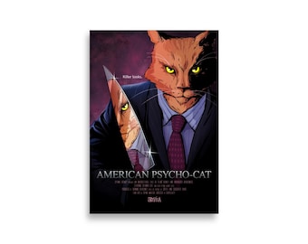 American Psycho-Cat poster by DYVNA