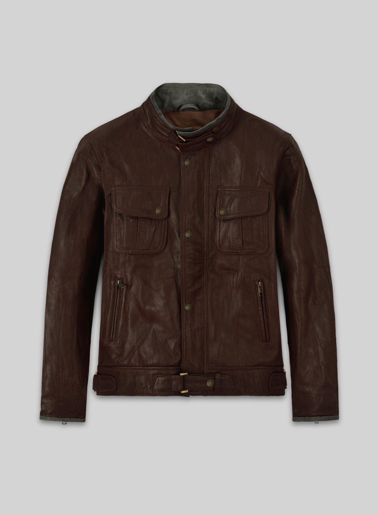 Gerard Butler Inspired Design Leather Jacket - Scottish Actor Style ...