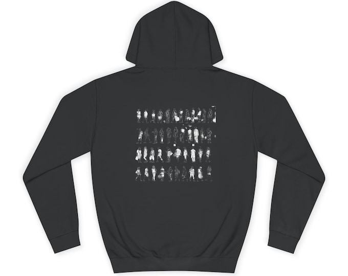 People | Black Uni-sex Pull-over Hoodie