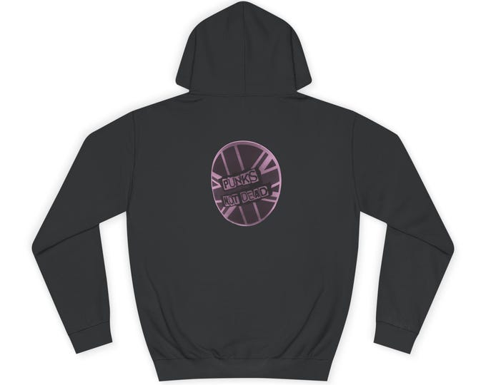 Punks Not Dead | Black Uni-sex Pull-over Hoodie