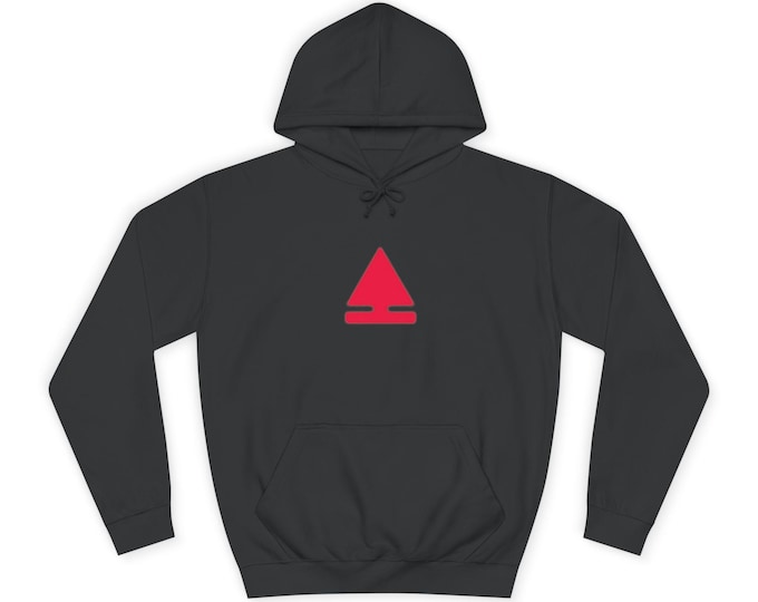 thehoodyguy Logo "hooded individual with arms open" | Black Uni-sex Pull-over Hoodie