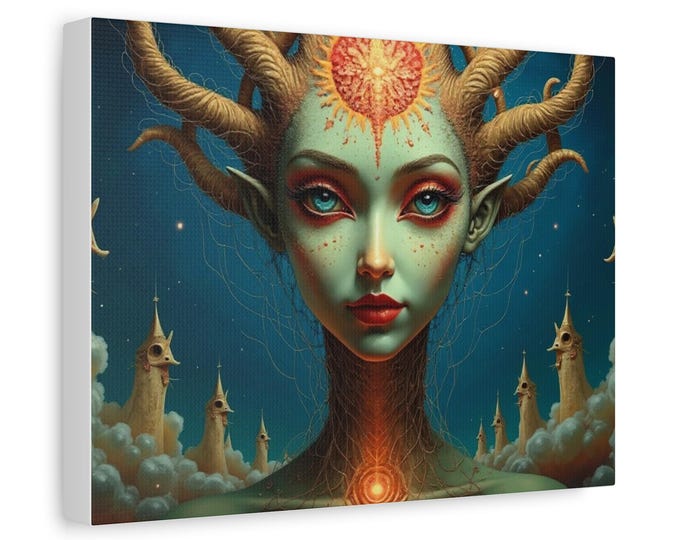 Mother Nature Goddess Matte Canvas