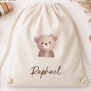Turnbeutel mit Name | Wechselsachen Beutel | Personalisierter Turnbeutel | Kindergarten | Kindergarten Beutel Einschulung | Stoffbeutel Kind