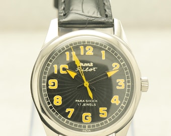 Vintage HMT Pilot Manual Winding Men's Wristwatch.