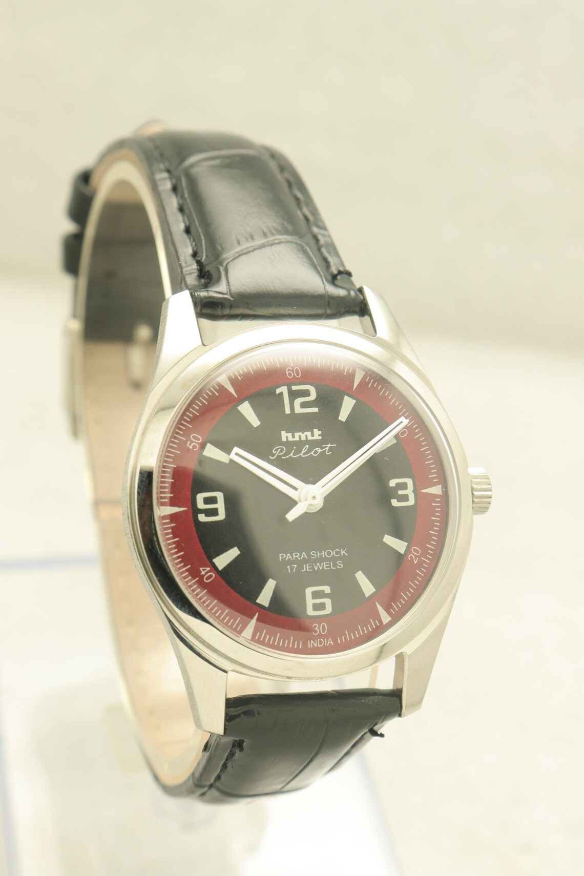 Vintage HMT Pilot Manual Winding Men's Wristwatch., foto 2 di 5