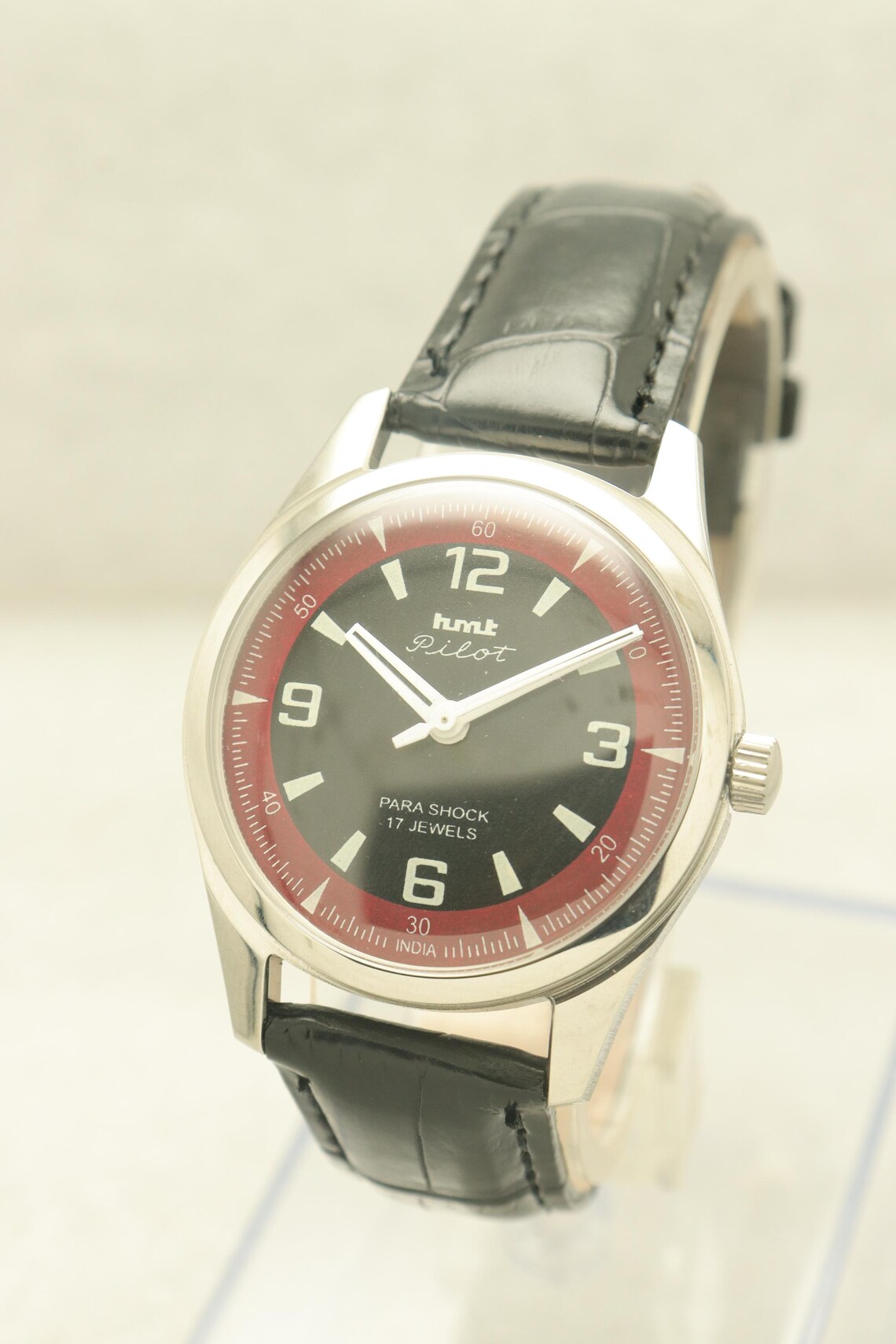 Vintage HMT Pilot Manual Winding Men's Wristwatch., foto 3 di 5