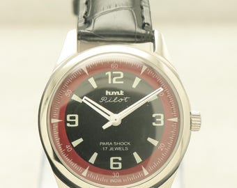 Vintage HMT Pilot Manual Winding Men's Wristwatch.