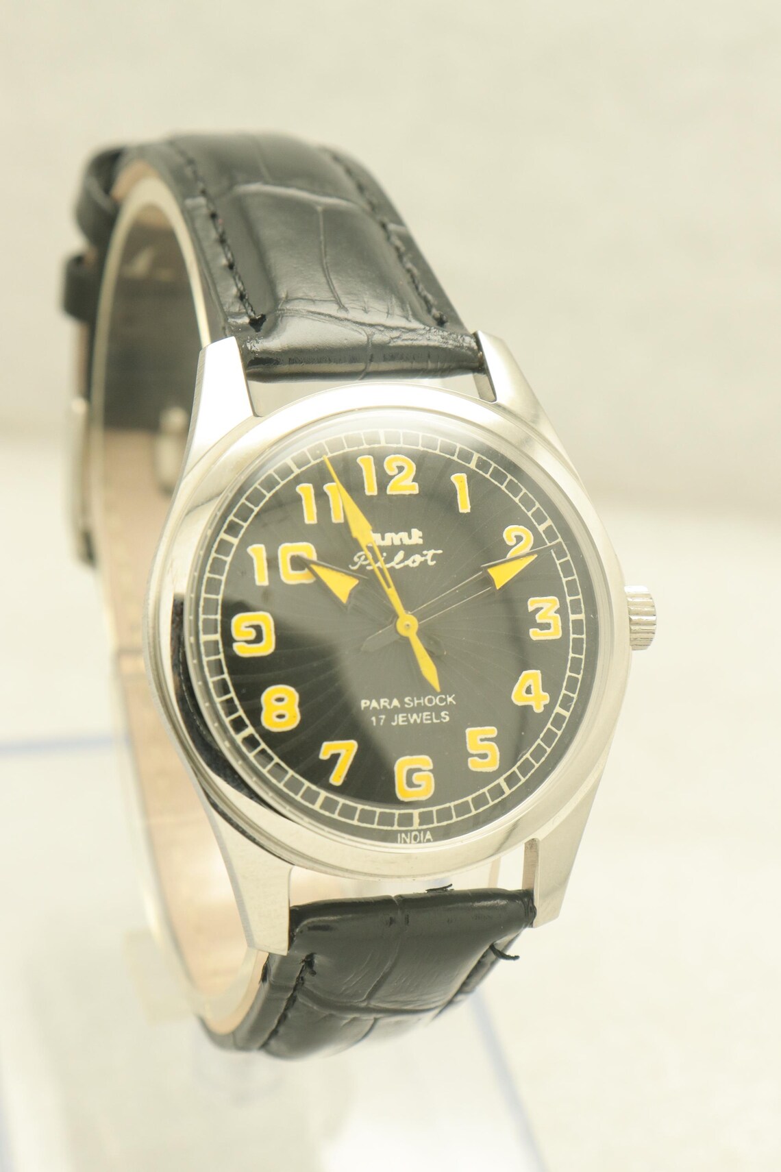 Vintage HMT Pilot Manual Winding Men's Wristwatch., foto 2 di 5