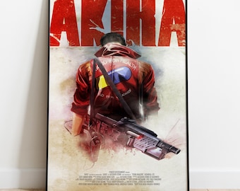 Akira Poster | Cyberpunk Anime Movie Wall Art | Neo Tokyo Film Print | Manga Room Decor