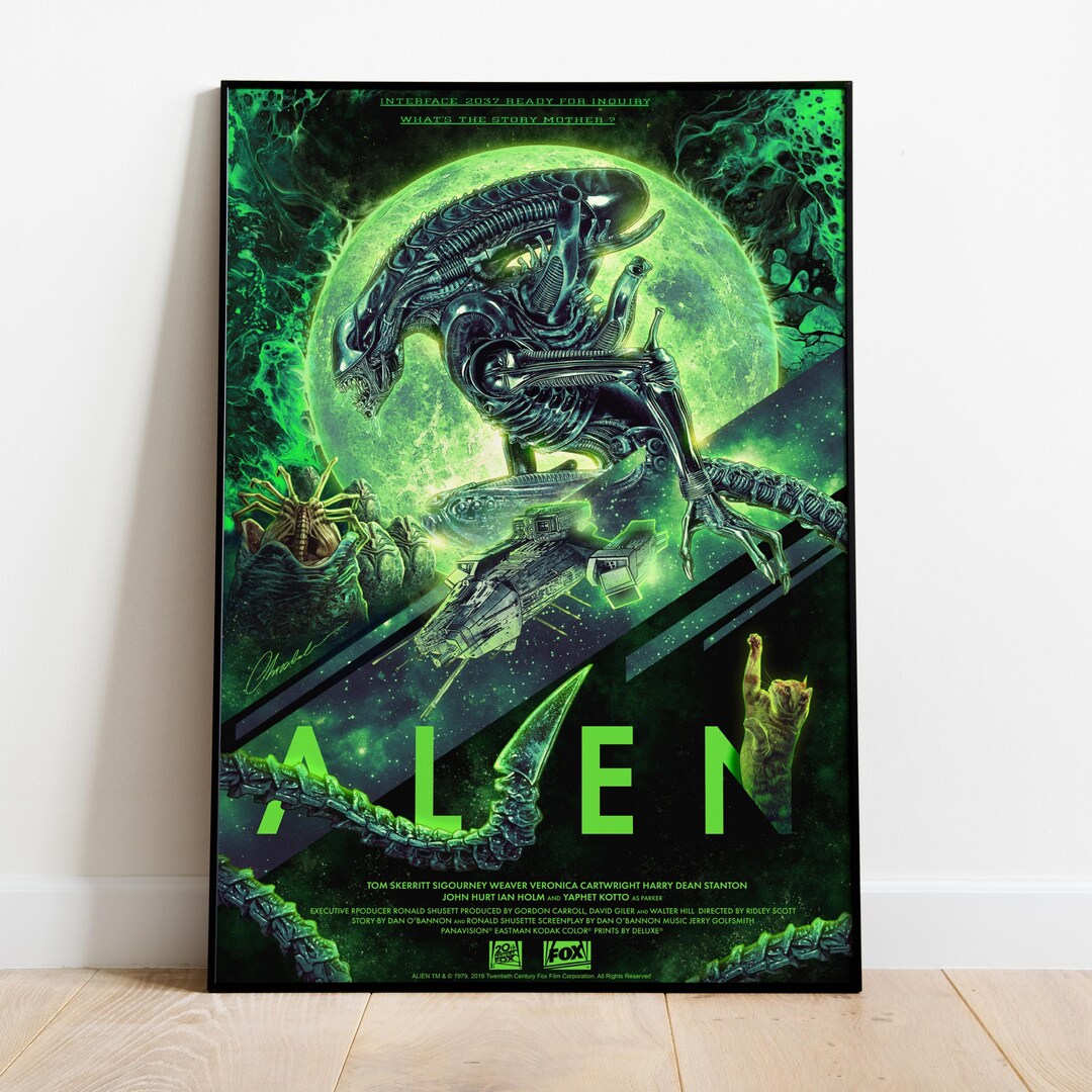 Alien Poster | Sci Fi Horror Movie Wall Art | Classic Space Thriller ...
