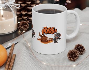 Just Punch Monkey Mug | Cartoon Character Coffee Cup