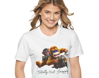 Totally Not Snappy Monkey T-Shirt | Ape Motorbike Graphic Tee