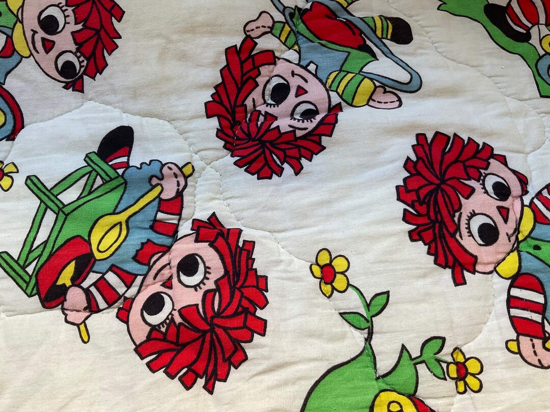 Vintage Raggedy Ann & Andy Baby Sleeping Bag 41"x 31" Etsy