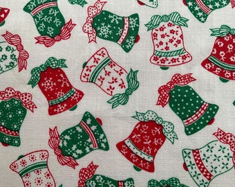 Campana navideña de tela vintage s-183 de 44” x 24” de Pacific OTC.