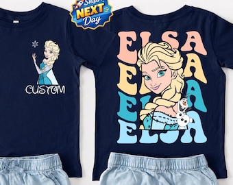 Custom Name Princess Shirt Princess All Characters Shirt Personalized Disney Princess T-Shirt Princess Toddler Tee Birthday Girl Tee