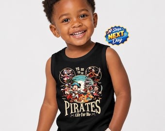 Disney Pirates Toddler Tank Top Disney Mickey and Friends Tee Kids Disney Yo Ho Pirates Tank Top Disneyworld Baby Shirt Disneyland Trip