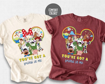 Disney Toy Story Comfort Colors Matching Shirts You've Got a Friend in Me Tank Top Disneyworld Family Trip Tee Toy Story Jersey Tank
