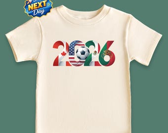 Kids World Soccer 2026 Shirt Nations Soccer Cup Tee USA Mexico Canada Soccer T-Shirt The Greatest Tournament Ever Shirt Adult Soccer Tee