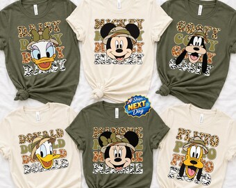 Disney Safari Matching Shirts Mickey and Friends Camping Crew T-Shirt Toddler Summer Camp Tee Camping Crew Matching Shirt Cousin Crew Tee