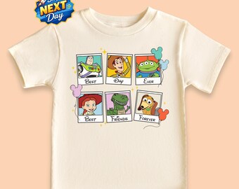 Toy Story Kids Shirt Disney Toddler T-Shirt Best Day Ever Best Friends Forever Pixar Besties Shirt