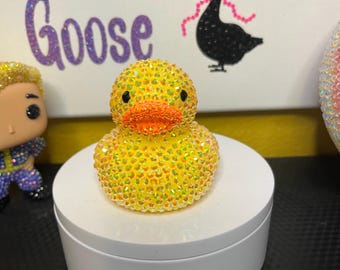 Bedazzled Rubber Duck Rhinestone Jeep "Ducking" - Rhinestone - Bling