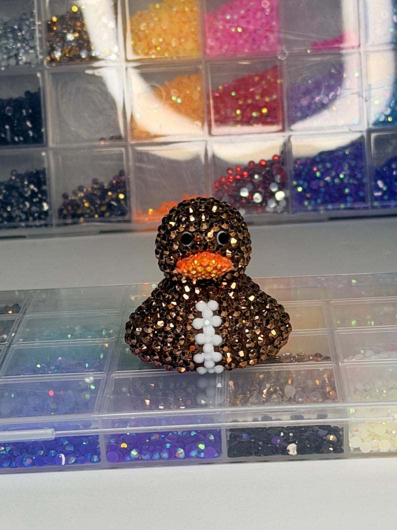 Football Bedazzled Rubber Duck- Jeep “ducking” - Rhinestone- Sparkle - Etsy