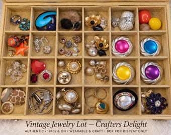 Lote de joyas vintage – Delicias para artesanos – Más de 60 piezas únicas