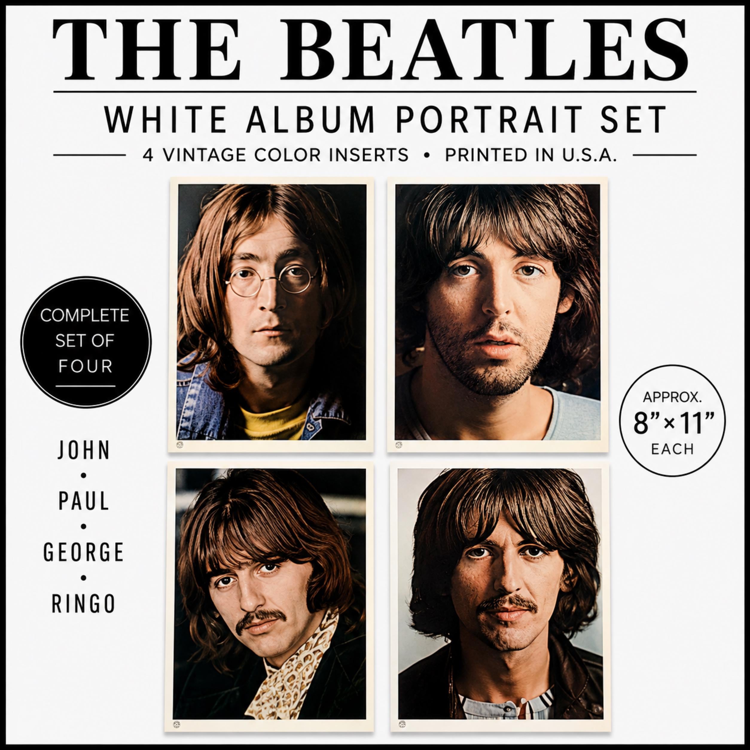 Beatles White Album Poster - Etsy