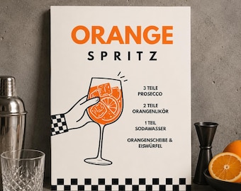 Orange Spritz recipe for printing