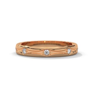 Anillo apilable de diamantes