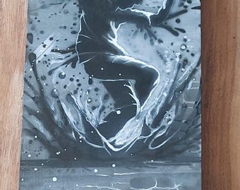 Custom painted skateboard