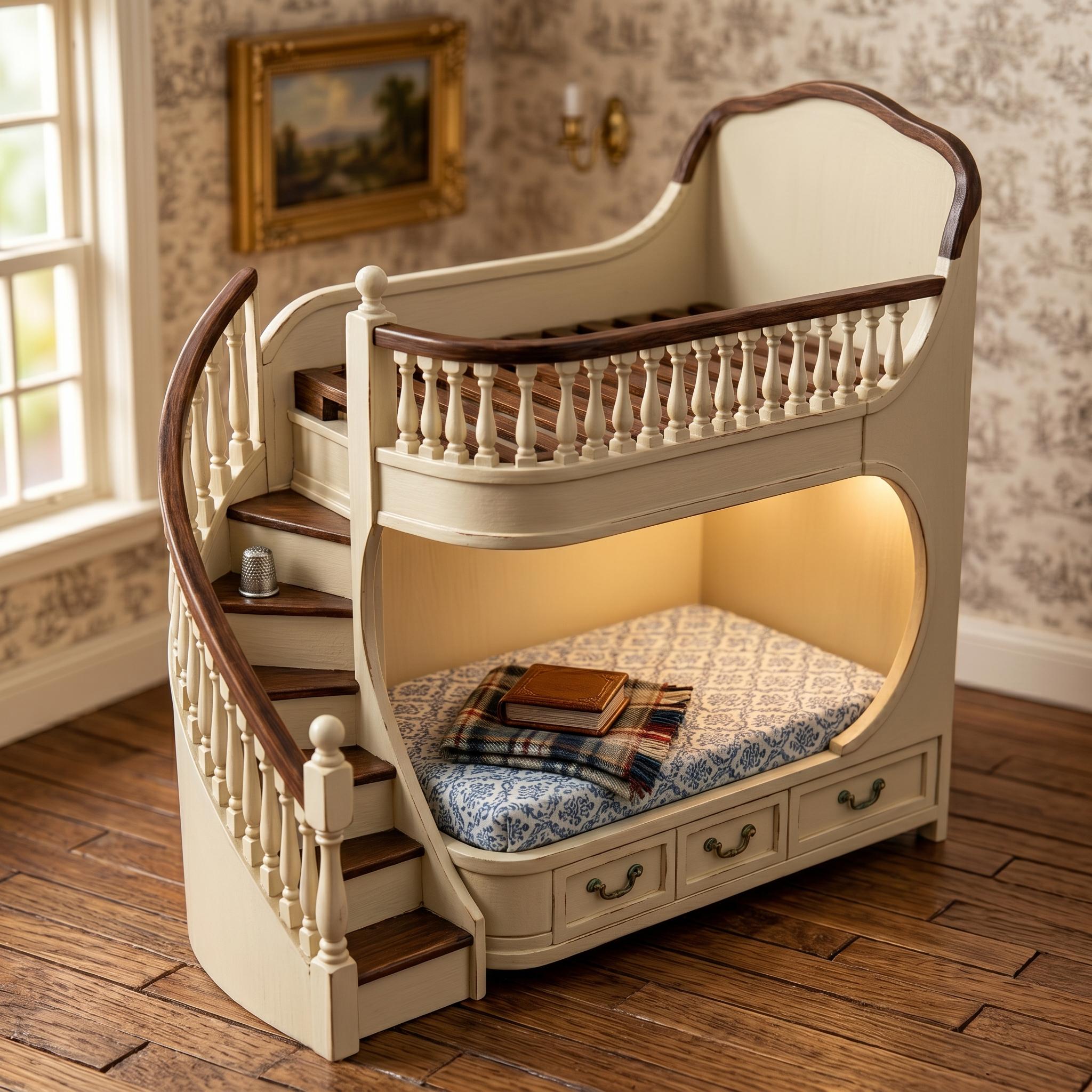 Miniature dollhouse victorian bed - Etsy 日本