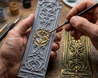 Imperial Palace Boiserie STL – 1:12 French Baroque Wall Panels (Digital Download)