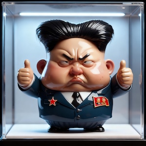 Chibi Leader STL – Caricatura satirica di Kim Jong-un - File per stampa 3D