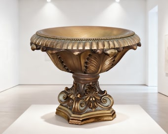 Baroque Planter STL - Ornate Neoclassical Vase 3D Print File, Roman Urn Miniature, 1.5M Poly High-Res 3D Model, Luxury Dollhouse Decor