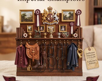 Imperial Champion's Equestrian Hall Rack – 1:12 Scale Diorama Miniature (STL Download)