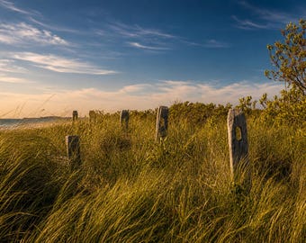 Silny wiatr w Paine's Creek, Brewster, Cape Cod