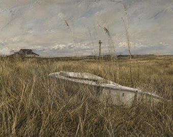 Równiny trawy słonej na wyspie Nantucket