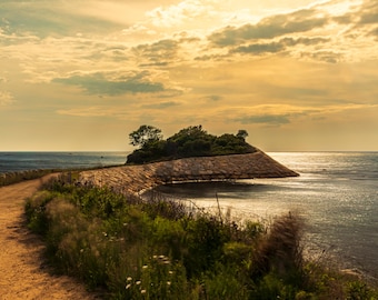 The Knob o zachodzie słońca, Woods Hole, Cape Cod
