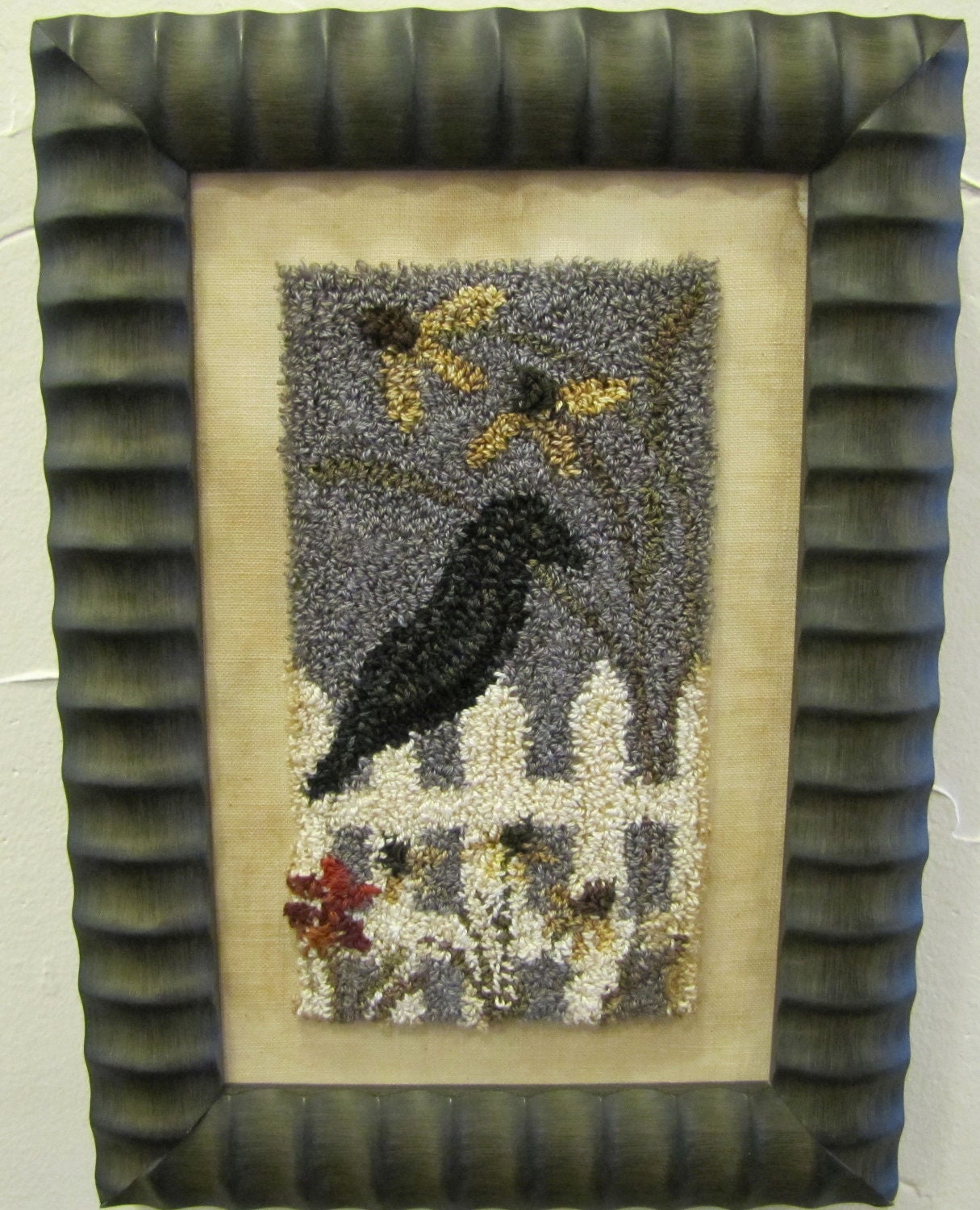 Primitive Punch Needle Crow Season Pattern Etsy