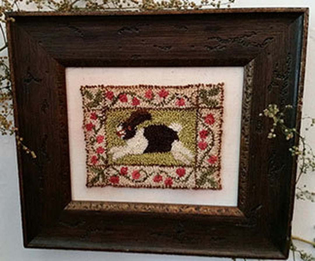 Raspberry Rabbit Punchneedle Pattern - Etsy